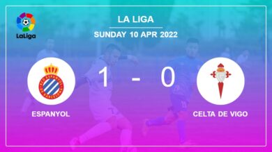 Espanyol 1-0 Celta de Vigo: prevails over 1-0 with a late goal scored by W. Lei