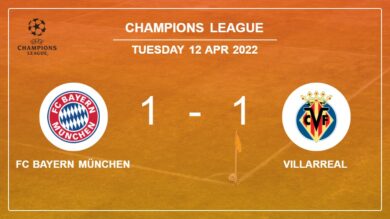 Champions League: Villarreal grabs a draw versus FC Bayern München