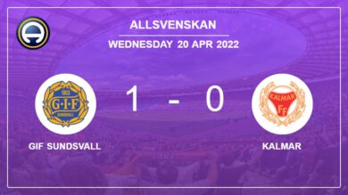 GIF Sundsvall 1-0 Kalmar: conquers 1-0 with a late goal scored by P. Engblom
