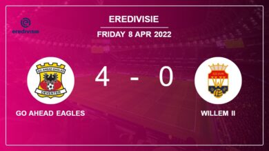 Eredivisie: Go Ahead Eagles annihilates Willem II 4-0