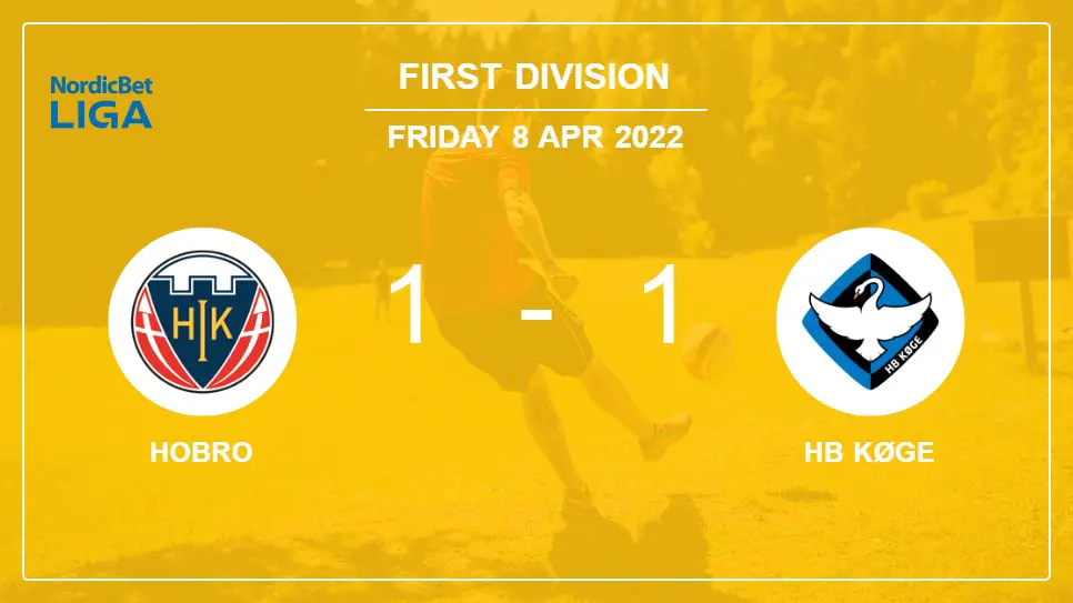 Hobro-vs-HB-Køge-1-1-First-Division
