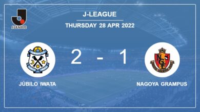 Júbilo Iwata recovers a 0-1 deficit to prevail over Nagoya Grampus 2-1 with Y. Otsu scoring 2 goals