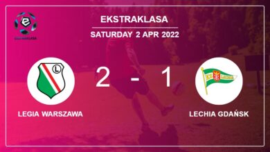 Ekstraklasa: Legia Warszawa tops Lechia Gdańsk 2-1