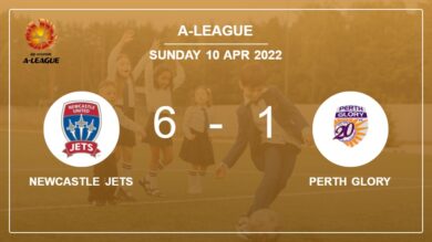 A-League: Newcastle Jets wipes out Perth Glory 6-1 with an outstanding performance