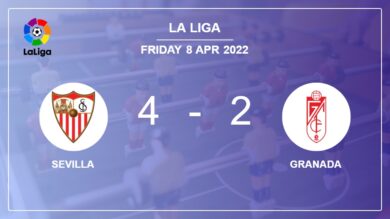 La Liga: Sevilla conquers Granada 4-2