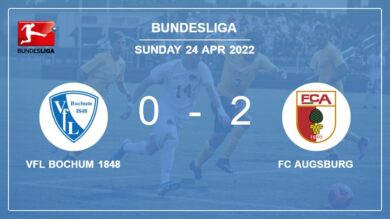 Bundesliga: FC Augsburg overcomes VfL Bochum 1848 2-0 on Sunday