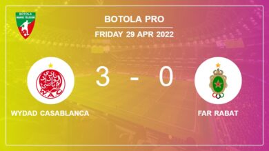 Botola Pro: Wydad Casablanca tops FAR Rabat 3-0