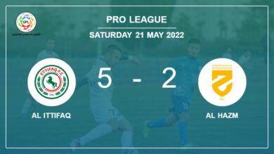 Pro League: Al Ittifaq demolishes Al Hazm 5-2 with an outstanding performance