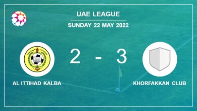 Uae League: Khorfakkan Club defeats Al Ittihad Kalba after recovering from a 2-1 deficit