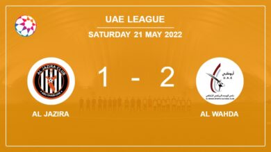Uae League: Al Wahda recovers a 0-1 deficit to overcome Al Jazira 2-1