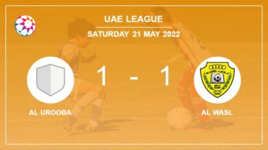 Al Urooba 1-1 Al Wasl: Draw after G. Muniz missed a penalty