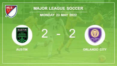 Major League Soccer: Austin manages to draw 2-2 with Orlando City after recovering a 0-2 deficit