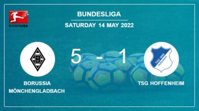 Bundesliga: Borussia Mönchengladbach estinguishes TSG Hoffenheim 5-1 with a fantastic performance