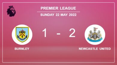 Newcastle United beats Burnley 2-1 with C. Wilson scoring 2 goals