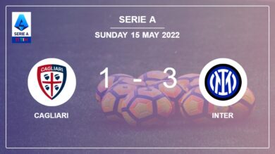 Serie A: Inter beats Cagliari 3-1