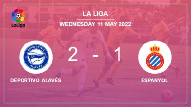 La Liga: Deportivo Alavés tops Espanyol 2-1