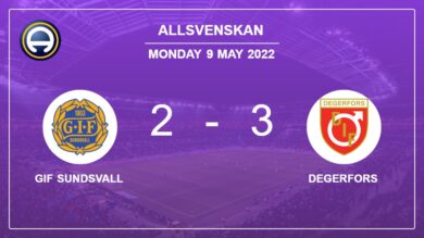 Allsvenskan: Degerfors demolishes GIF Sundsvall 3-2 with 3 goals from A. Saidi
