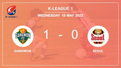 Gangwon 1-0 Seoul: prevails over 1-0 with a goal scored by H. Mun-Ki
