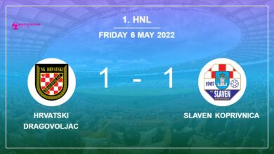 Hrvatski Dragovoljac 1-1 Slaven Koprivnica: Draw on Friday