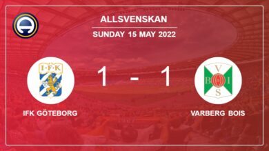 IFK Göteborg 1-1 Varberg BoIS: Draw on Sunday