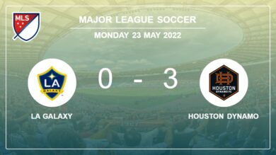 Major League Soccer: Houston Dynamo defeats LA Galaxy 3-0