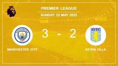 Premier League: Manchester City demolishes Aston Villa 3-2 with 2 goals from I. Gundogan