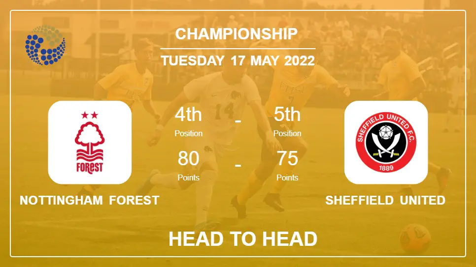 Nottingham Forest vs Sheffield United: Head to Head stats, Prediction, Statistics - 17-05-2022 - Championship