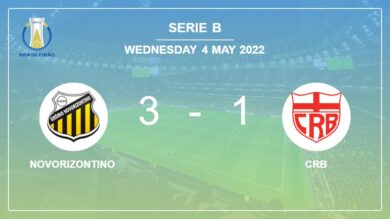 Serie B: Novorizontino beats CRB 3-1 after recovering from a 0-1 deficit