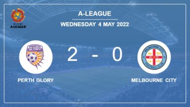 A-League: C. Timmins scores a double to give a 2-0 win to Perth Glory over Melbourne City