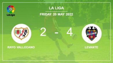 La Liga: Levante overcomes Rayo Vallecano 4-2