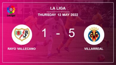 La Liga: Villarreal beats Rayo Vallecano 5-1 after a incredible match