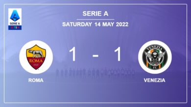 Roma 1-1 Venezia: Draw on Saturday