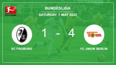 Bundesliga: FC Union Berlin beats SC Freiburg 4-1