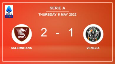 Serie A: Salernitana tops Venezia 2-1