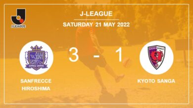 J-League: Sanfrecce Hiroshima tops Kyoto Sanga 3-1