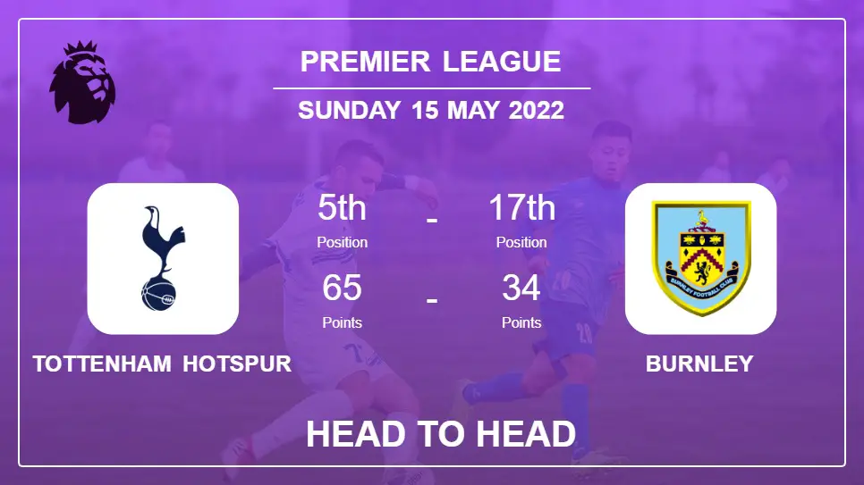 Tottenham Hotspur vs Burnley: Head to Head stats, Prediction, Statistics - 15-05-2022 - Premier League