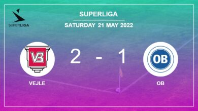 Superliga: Vejle recovers a 0-1 deficit to defeat OB 2-1