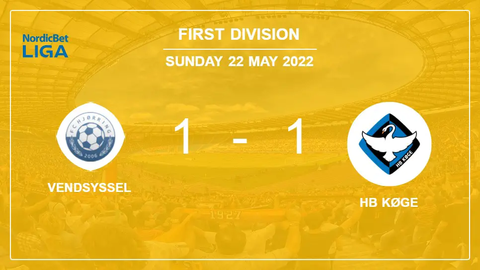 Vendsyssel-vs-HB-Køge-1-1-First-Division