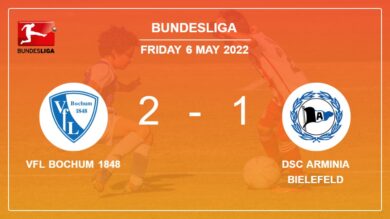 Bundesliga: VfL Bochum 1848 snatches a 2-1 win against DSC Arminia Bielefeld 2-1