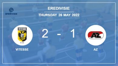 Eredivisie: Vitesse clutches a 2-1 win against AZ 2-1