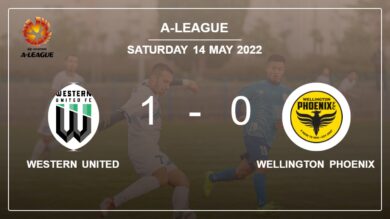 Western United 1-0 Wellington Phoenix: prevails over 1-0 with a goal scored by A. Prijovic