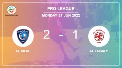Al Hilal conquers Al Faisaly 2-1 with O. Ighalo scoring a double