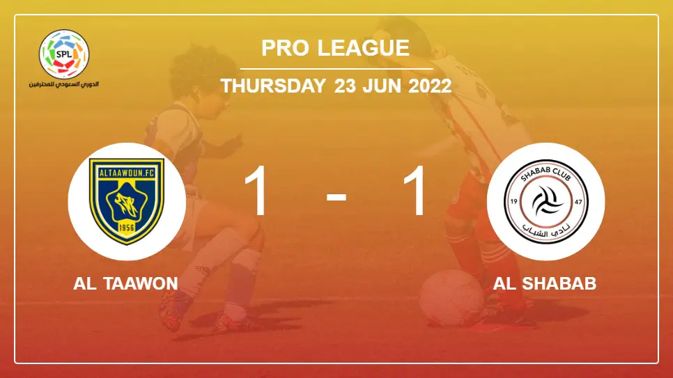 Al-Taawon-vs-Al-Shabab-1-1-Pro-League