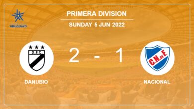 Primera Division: Danubio overcomes Nacional 2-1