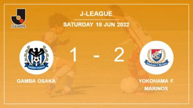 J-League: Yokohama F. Marinos recovers a 0-1 deficit to prevail over Gamba Osaka 2-1