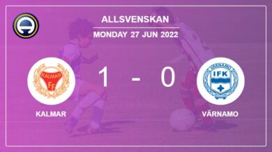 Kalmar 1-0 Värnamo: defeats 1-0 with a goal scored by L. Sætra