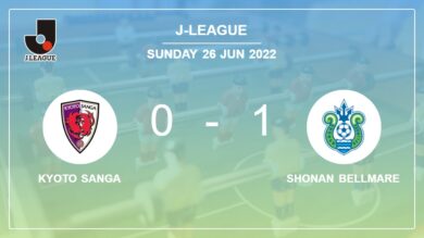 Shonan Bellmare 1-0 Kyoto Sanga: defeats 1-0 with a late goal scored by S. Machino