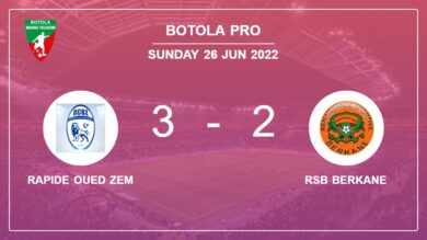 Botola Pro: Rapide Oued Zem conquers RSB Berkane after recovering from a 0-2 deficit