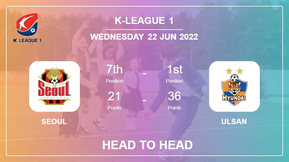 Seoul vs Ulsan: Head to Head, Prediction | Odds 22-06-2022 - K-League 1