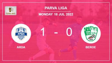 Arda 1-0 Beroe: overcomes 1-0 with a goal scored by L. N’diaye